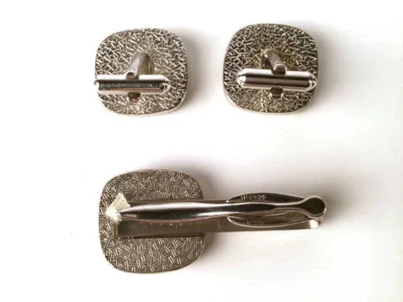 1950s Donkey Cufflink and Tie Bar Set