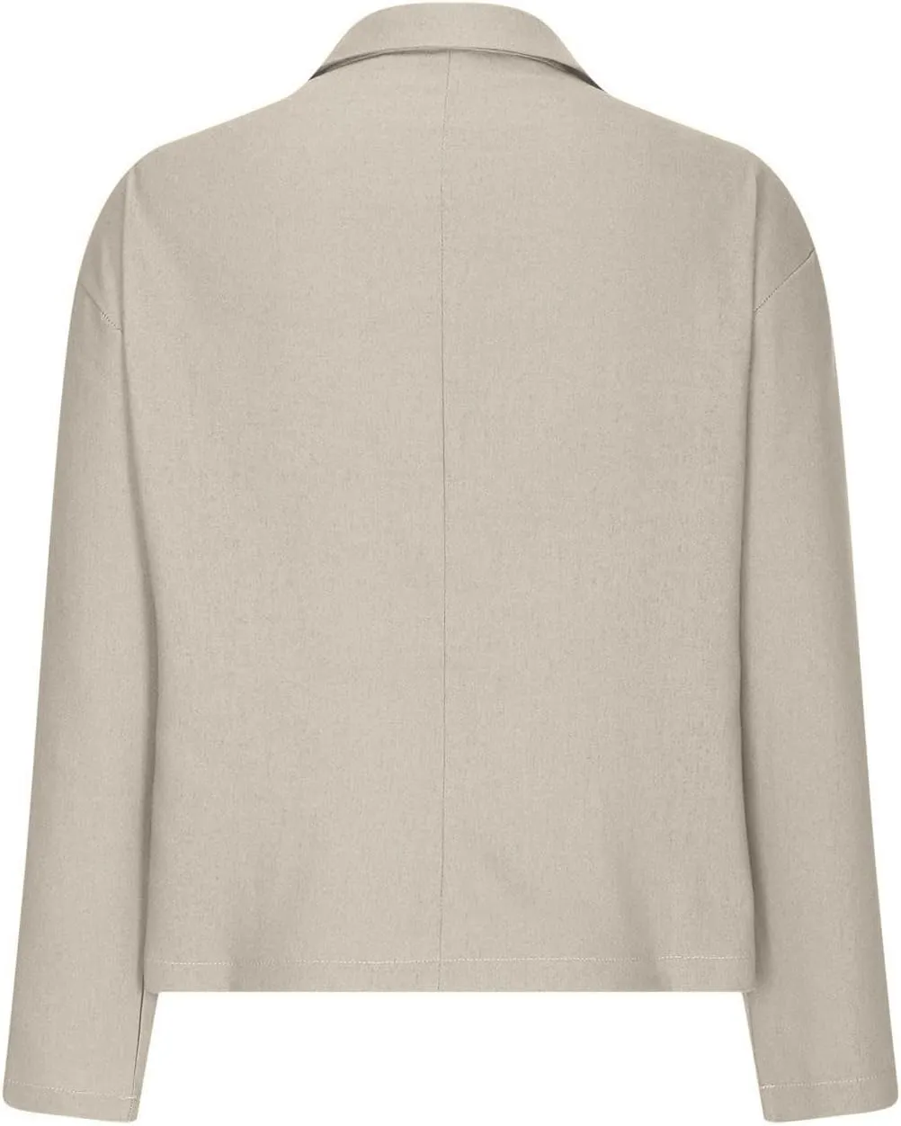 2024 Fall Cotton Linen Blazer Women Long Sleeve Lightweight One Button Cardigan Jackets Business Casual Work Outwear