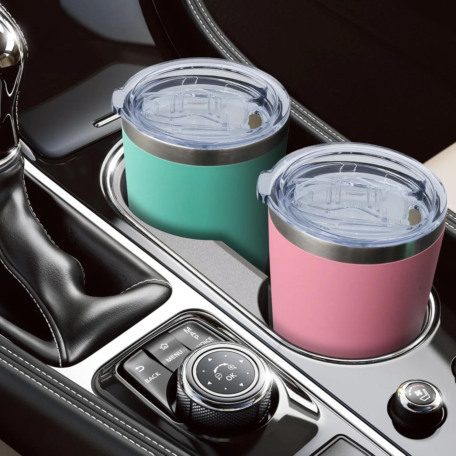 20oz Tumbler Bulk Stainless Steel Tumblers with Lid Vacuum Insulated Double Wall Travel Coffee Mug Powder Coated Tumbler Cup for Hot and Cold Drinks(Light Blue, 1 pack)