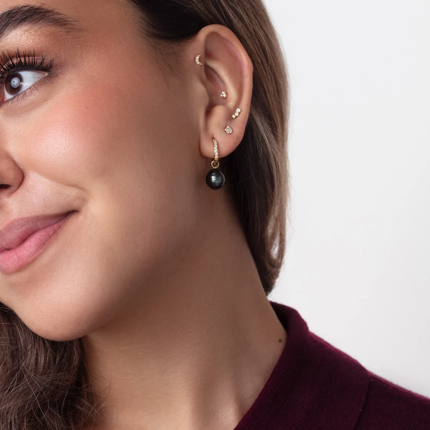 9k Diamond Trio Single Labret