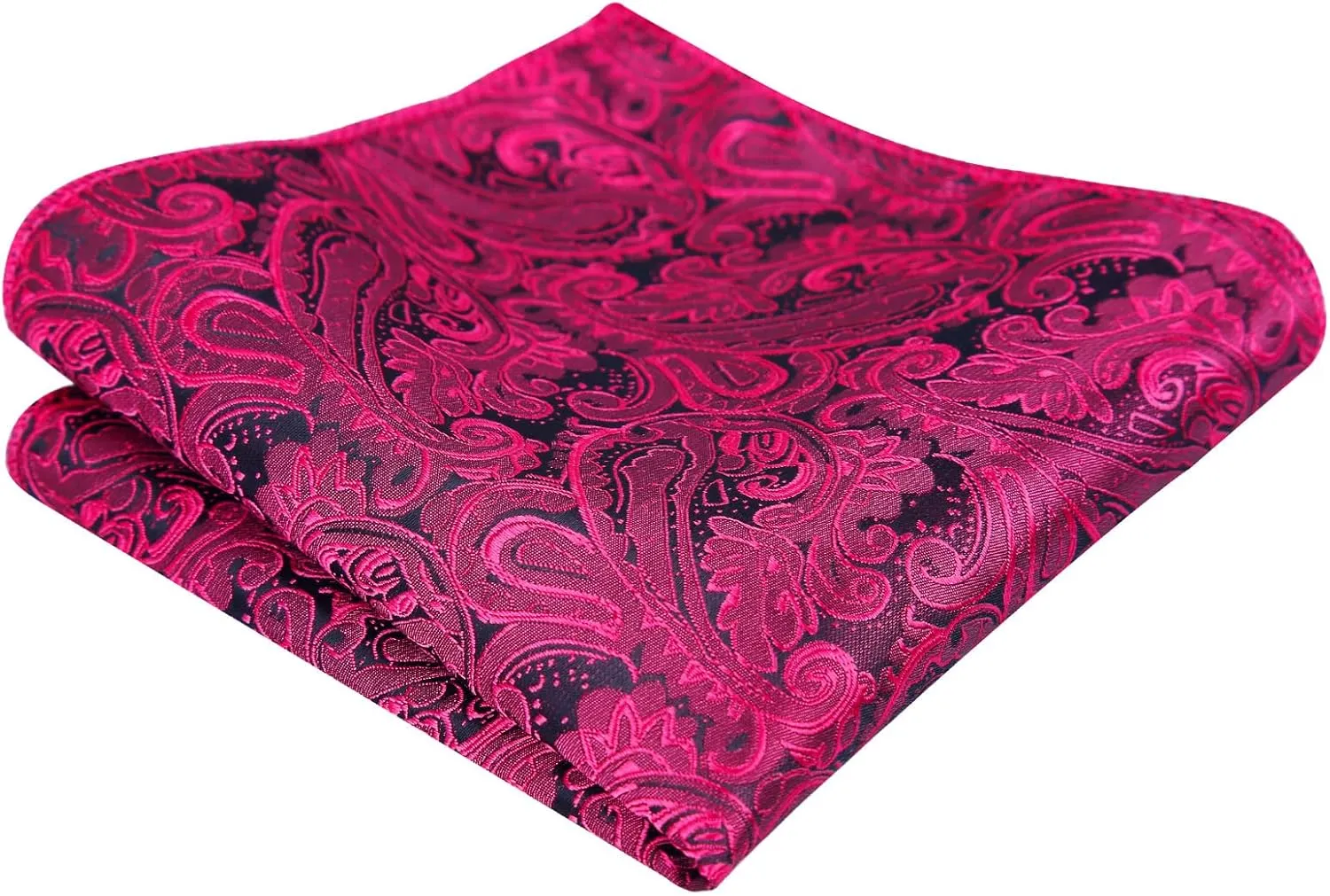 Alizeal Mens Paisley Bow Tie, Hanky and Cufflinks