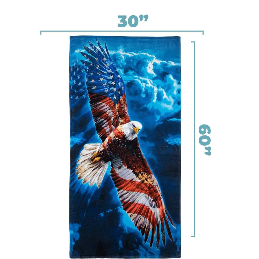 American Eagle Super Soft Plush Cotton Beach Bath Pool Towel