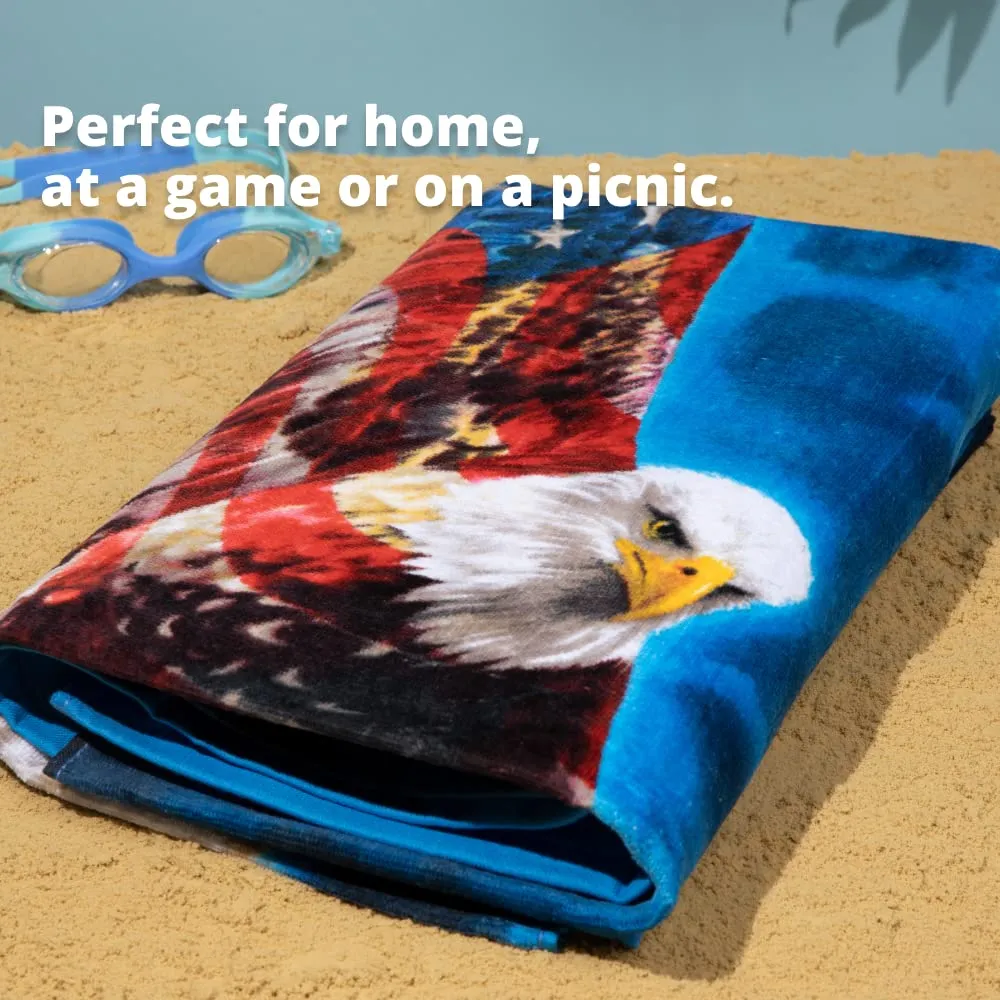 American Eagle Super Soft Plush Cotton Beach Bath Pool Towel