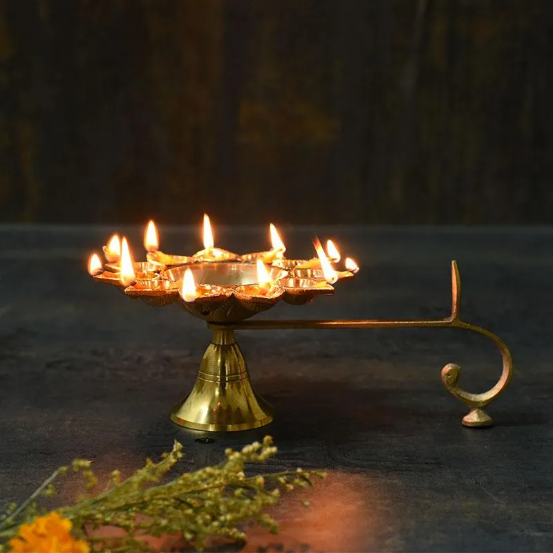 Antique Panchaarti Brass Diya