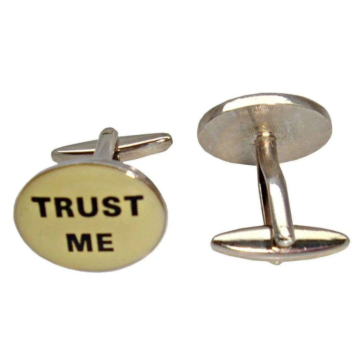 Bassin and Brown Trust Me Im A Doctor Cufflinks - White/Black/Silver