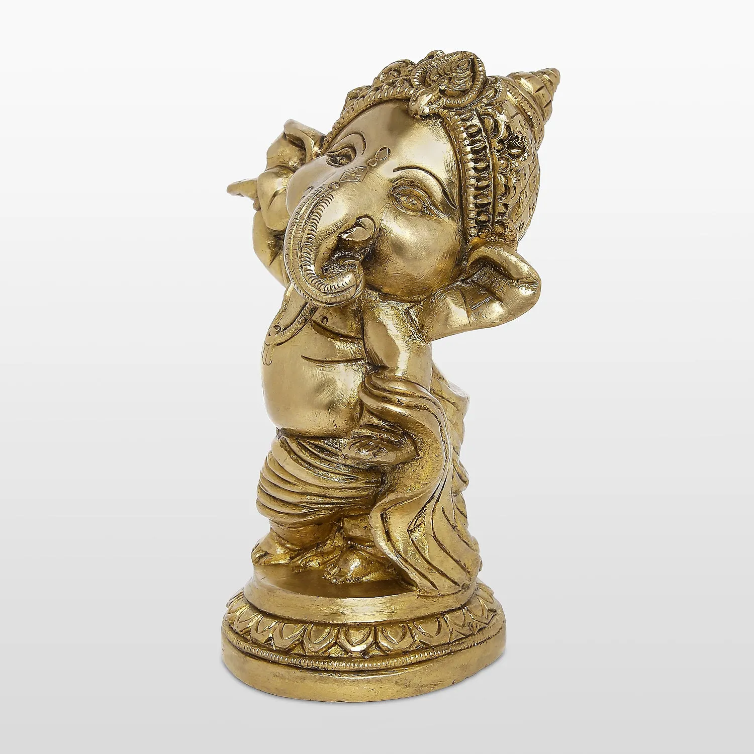 Brass Dancing Baby Ganesha 5 in