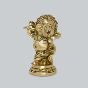 Brass Dancing Baby Ganesha 5 in