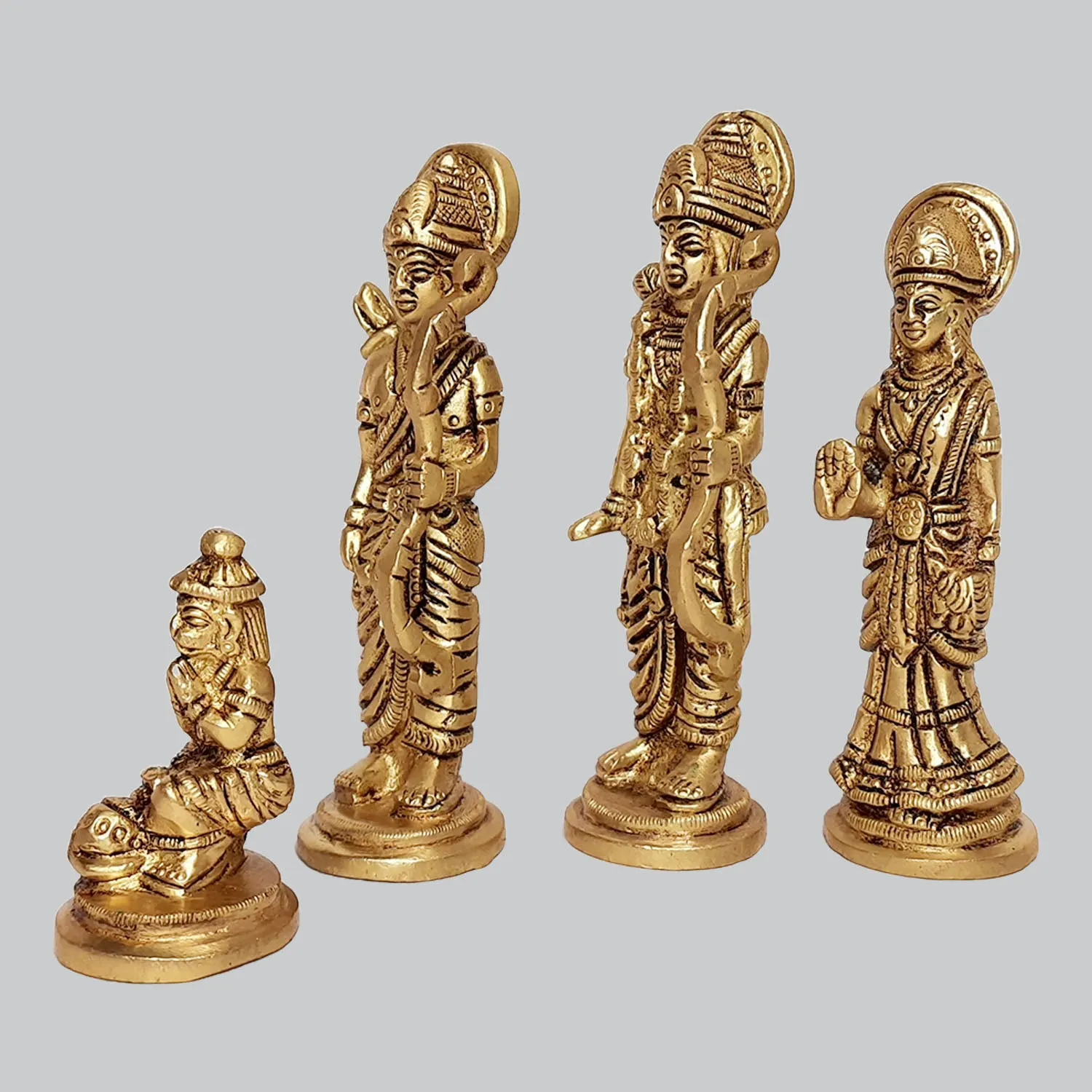 Brass Ram Darbar Set 4.5 in