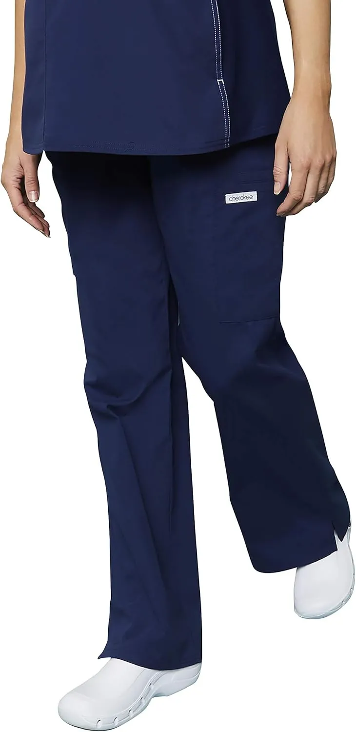 Cherokee Women's Maternity Elastic Waist Scrubs Pant