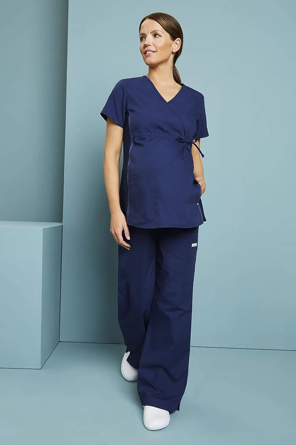 Cherokee Women's Maternity Elastic Waist Scrubs Pant