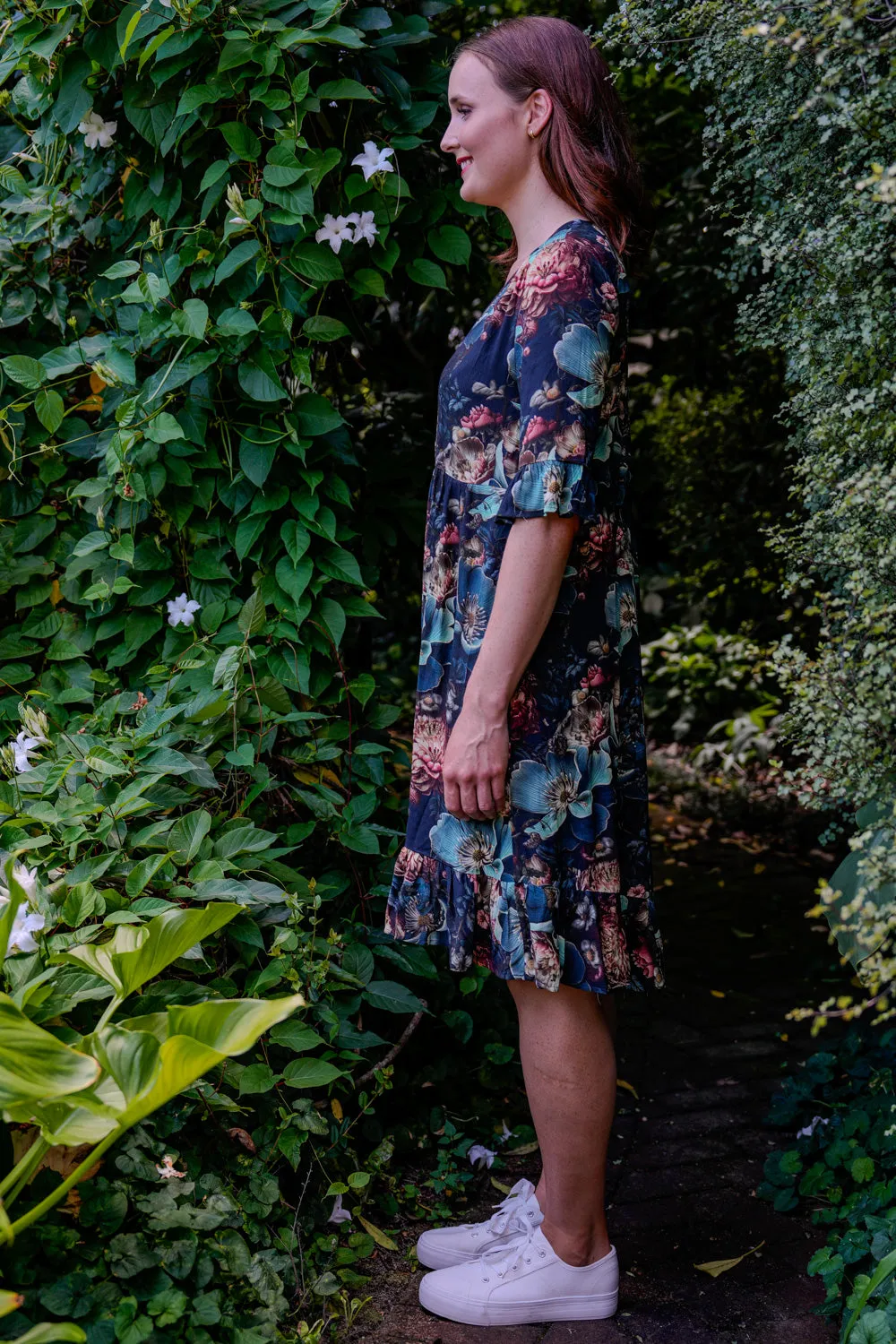 Chloe Dress - Blue Bloom