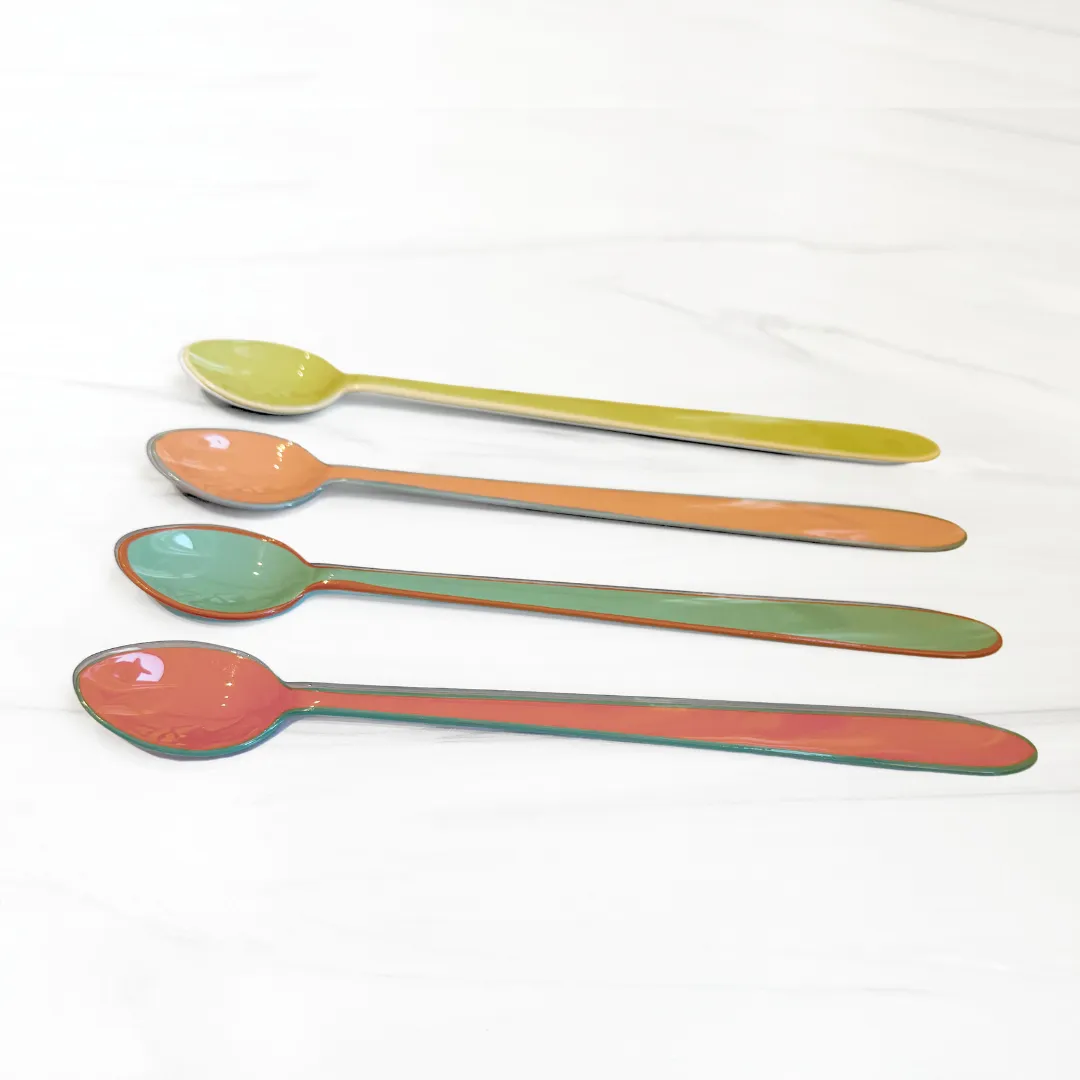 Colorful Enamel Spoon | Tall