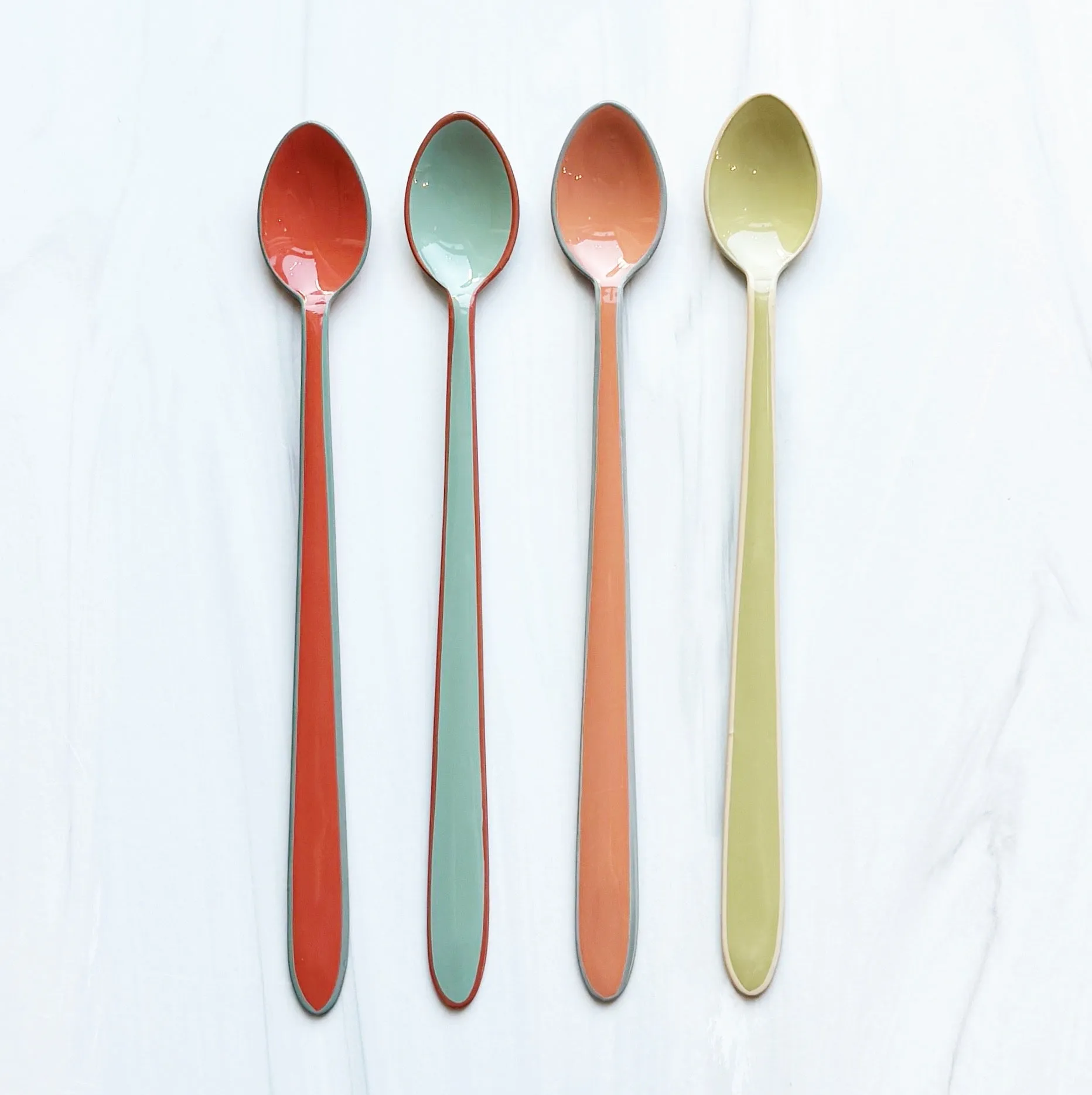 Colorful Enamel Spoon | Tall