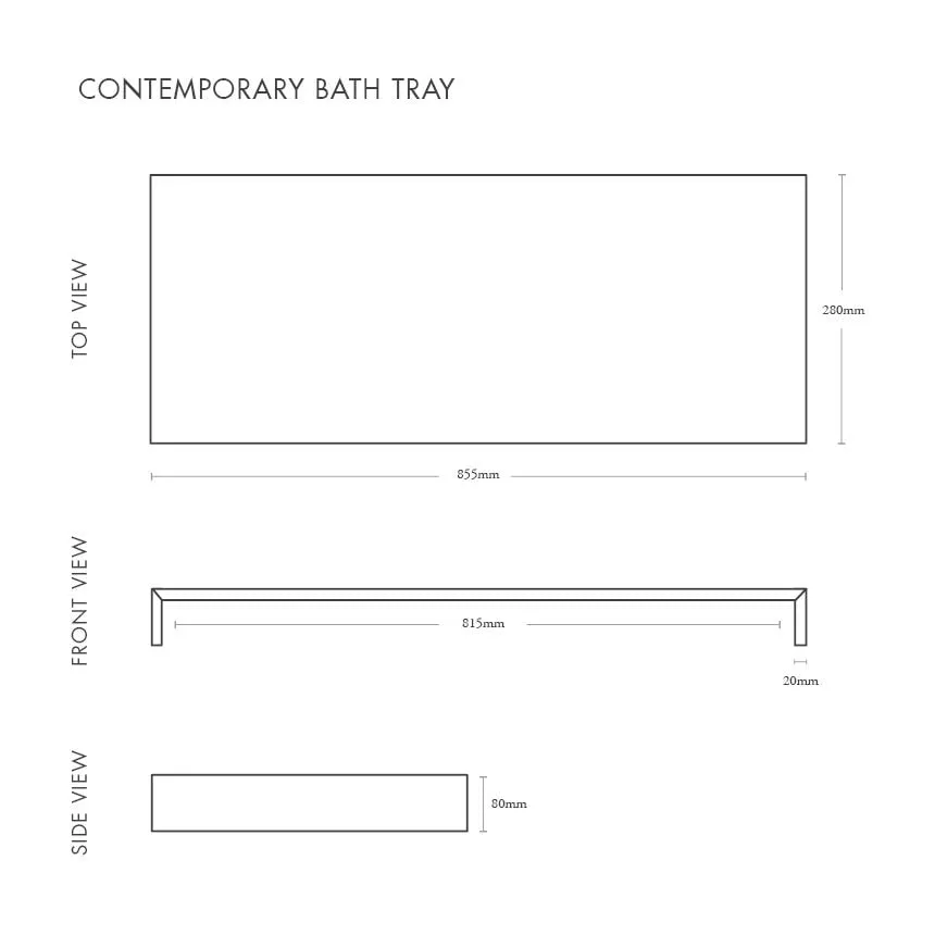 Contemporary Bath Tray Large