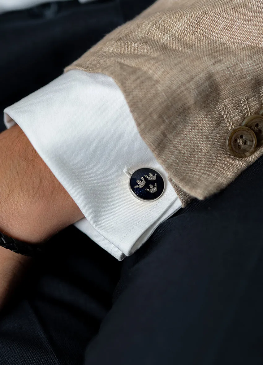 Cufflinks | Three Crowns | Small | Silver