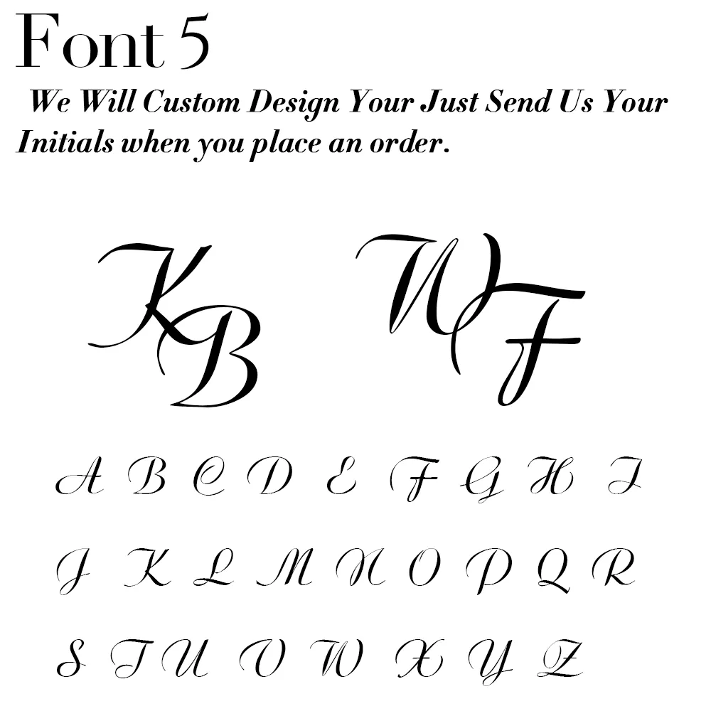 Custom Initials Cufflinks for Men in Stainless Steel