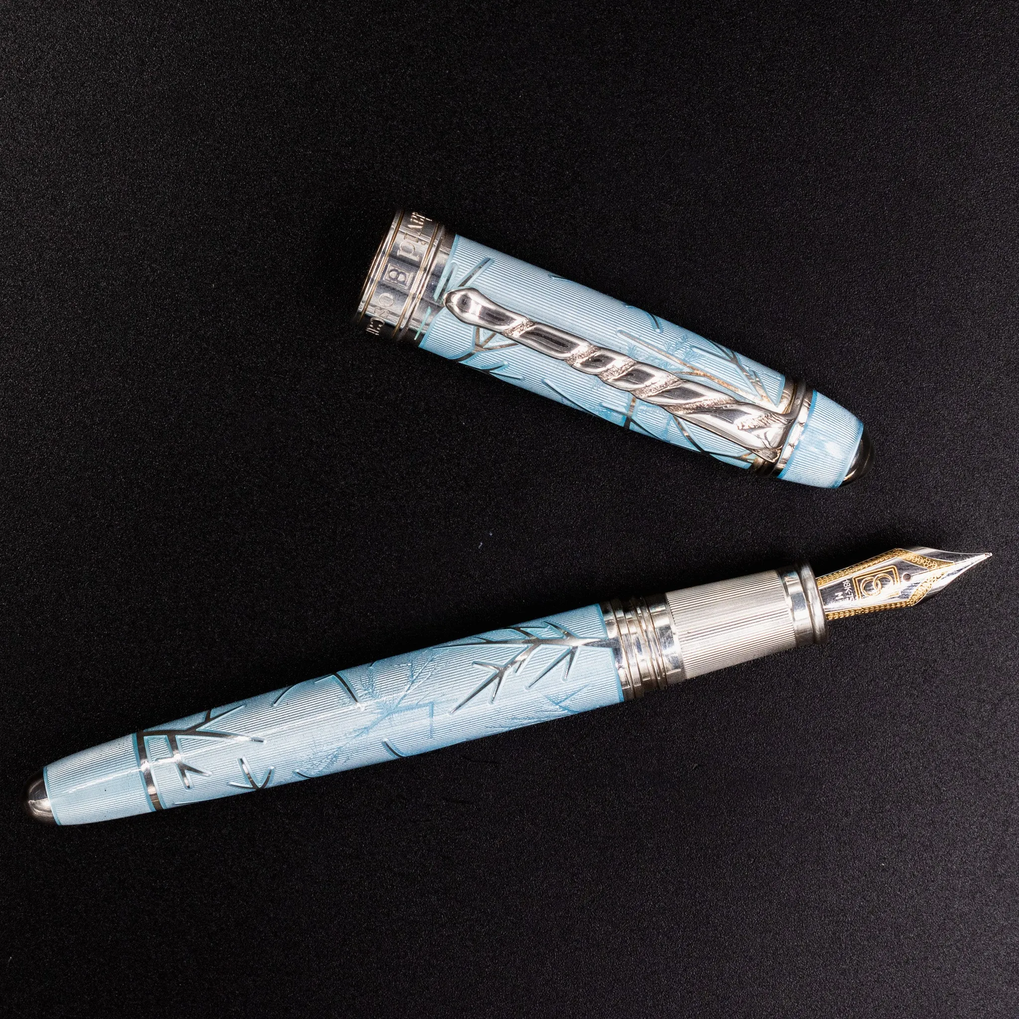David Oscarson Winter Fountain Pen - Light Blue