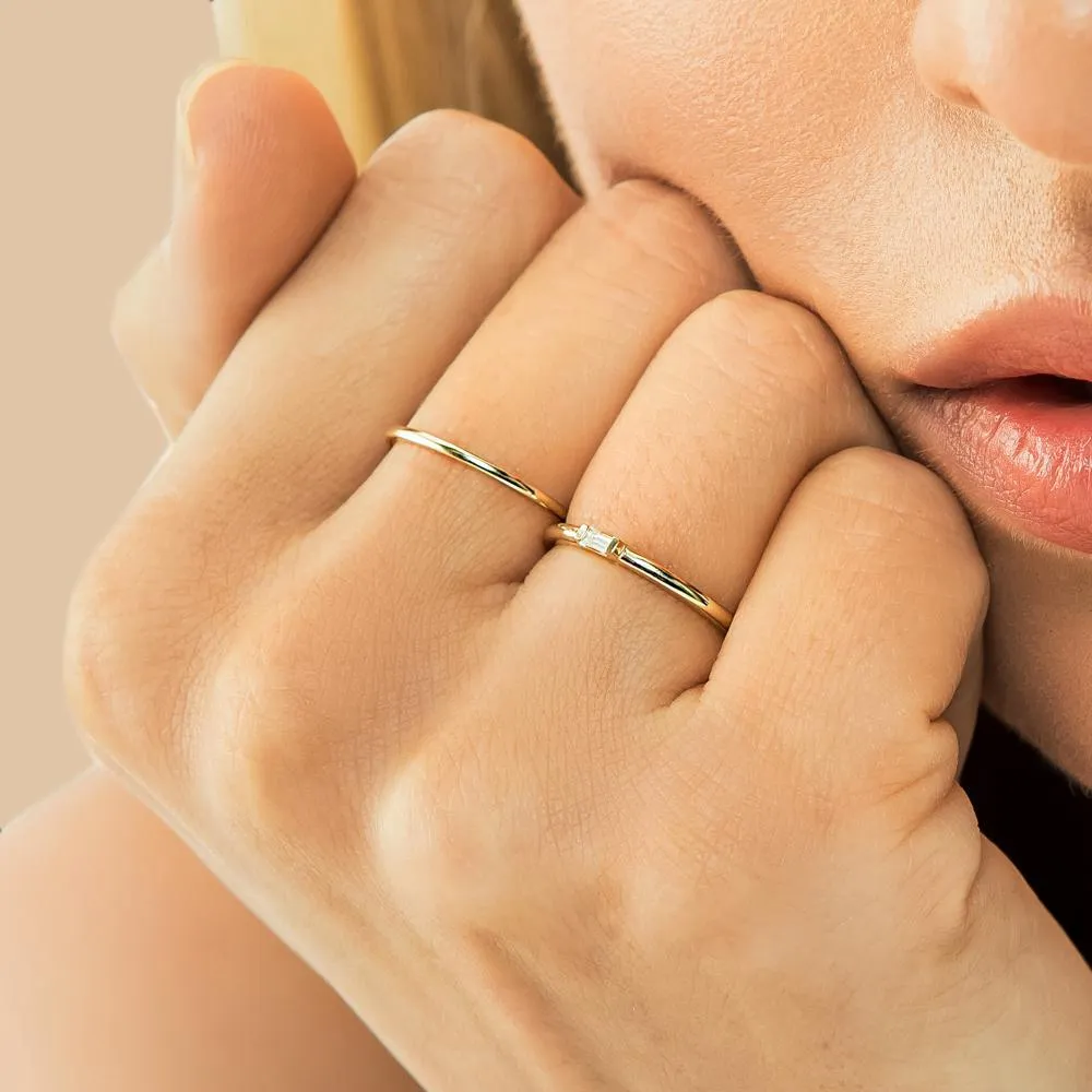 Diamond Baguette Ring.