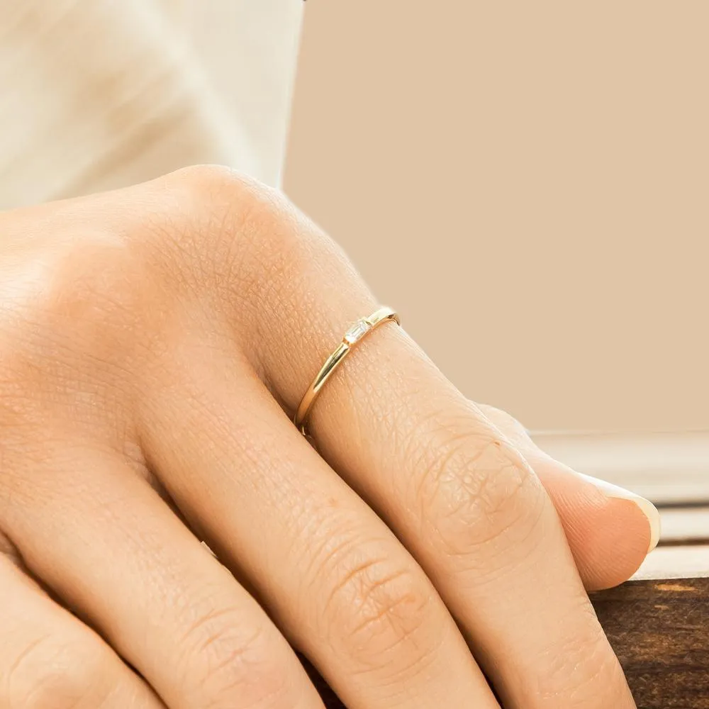 Diamond Baguette Ring.