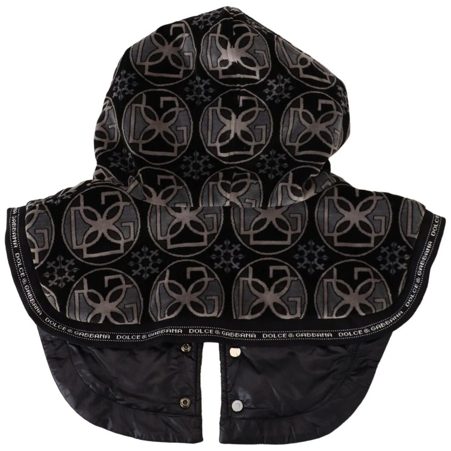 Dolce & Gabbana Elegant Black Cotton Blend Head Wrap Hat
