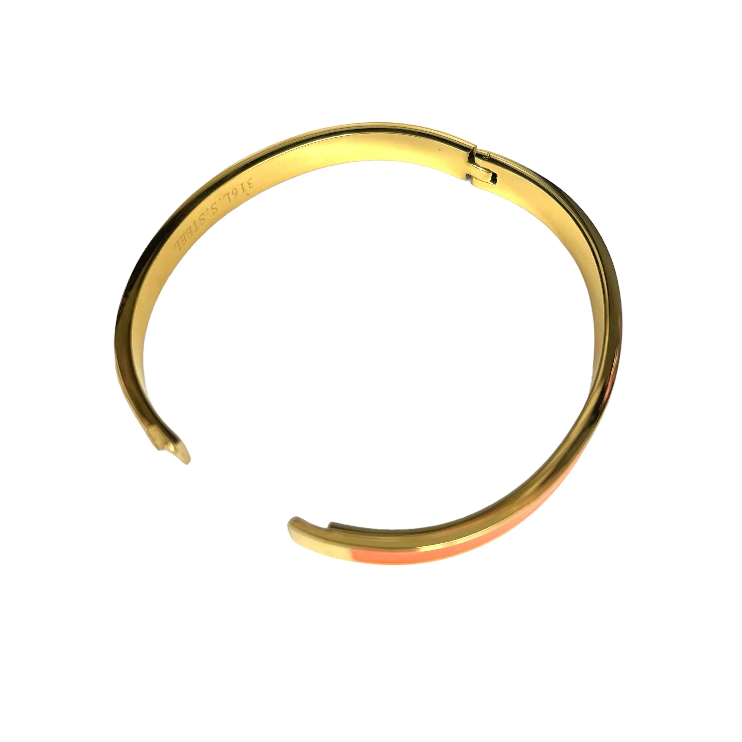Enamel Hinged Bracelet