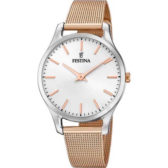 Festina Boyfriend Stainless Steel Analog Ladies Watch I Model F20506/1 Quartz Movement