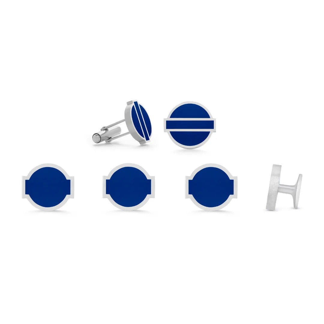 FUSION CUFFLINKS AND STUDS SET