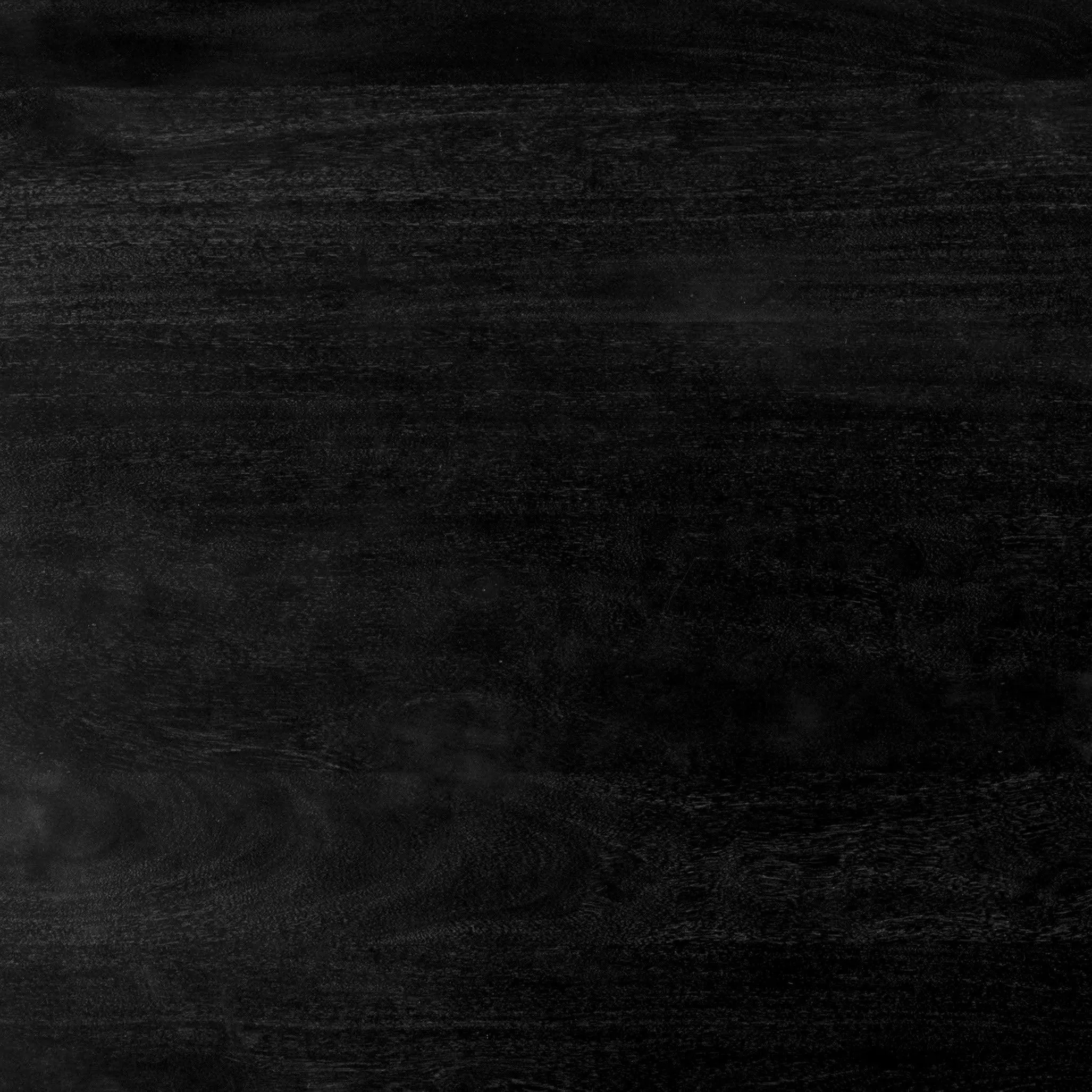 Hals Wood Black Round Coffee Table