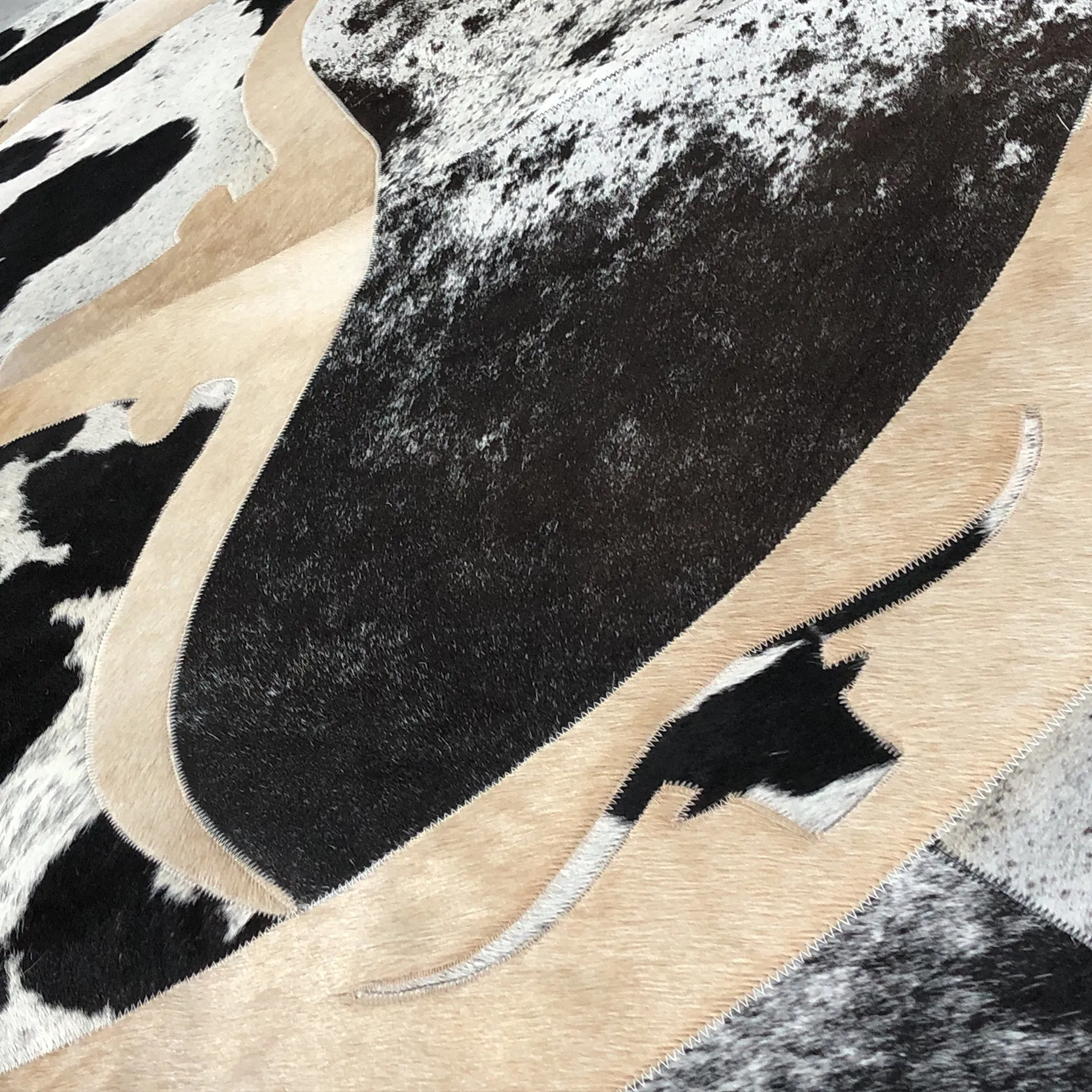 Hand Crafted Leather Rug 5' 10" x 5' 10"