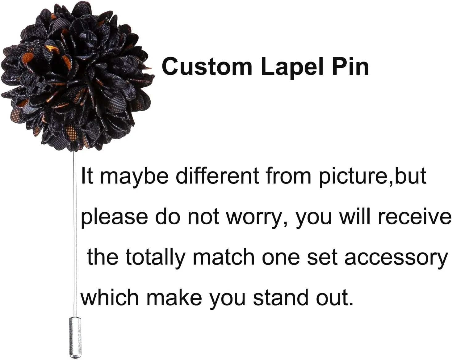 Hi-Tie Silk Ascot for Men Self Tie Men's Cravat and Flower Lapel Pin Handkerchief Cufflinks Set for Wedding Party