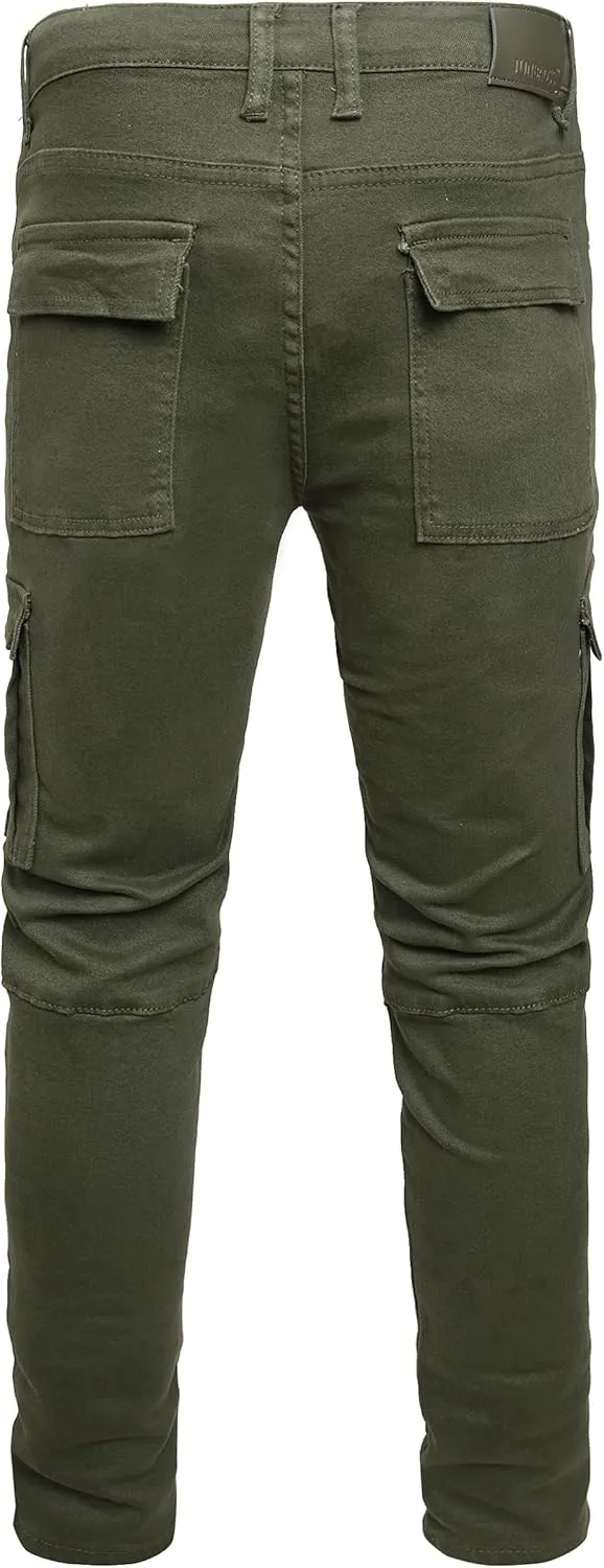 JUNBAOSS Men's Slim Fit Jeans Stretch Ripped Skinny Jeans for Men, Fashion Straight Leg Comfort Flex Waist Casual Pants
