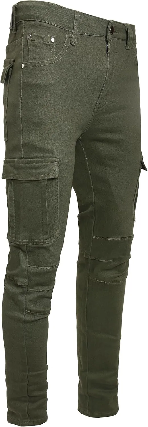 JUNBAOSS Men's Slim Fit Jeans Stretch Ripped Skinny Jeans for Men, Fashion Straight Leg Comfort Flex Waist Casual Pants