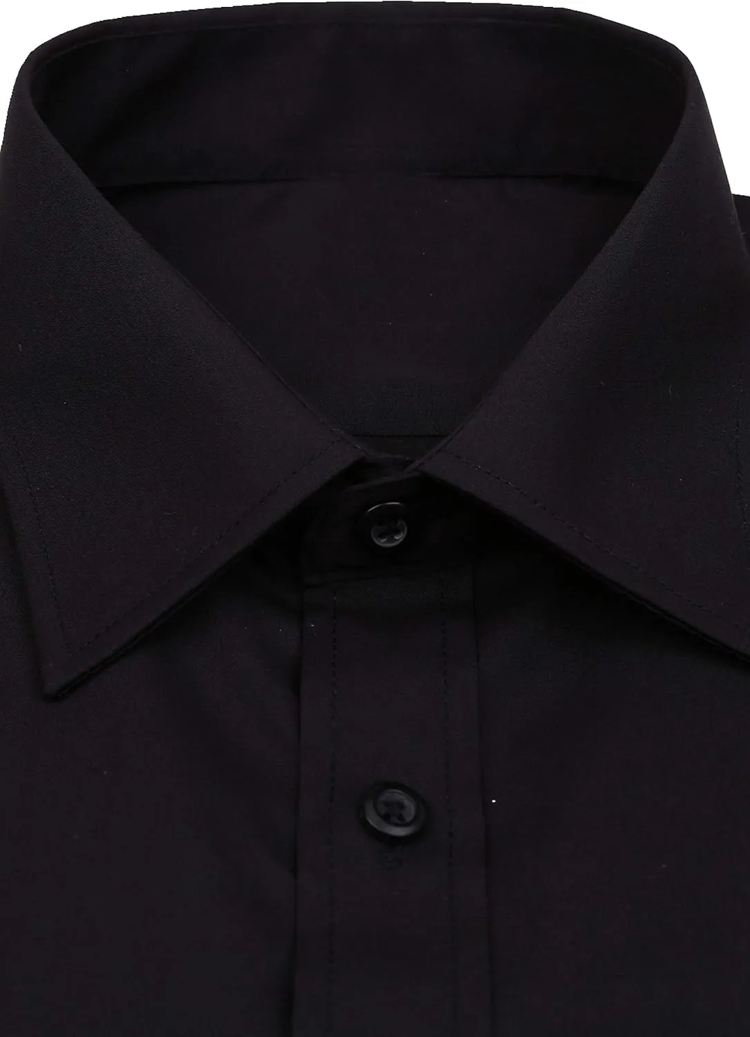 J.VER Men's French Cuff Dress Shirts Regular Fit Long Sleeve Spread Collar Metal Cufflink