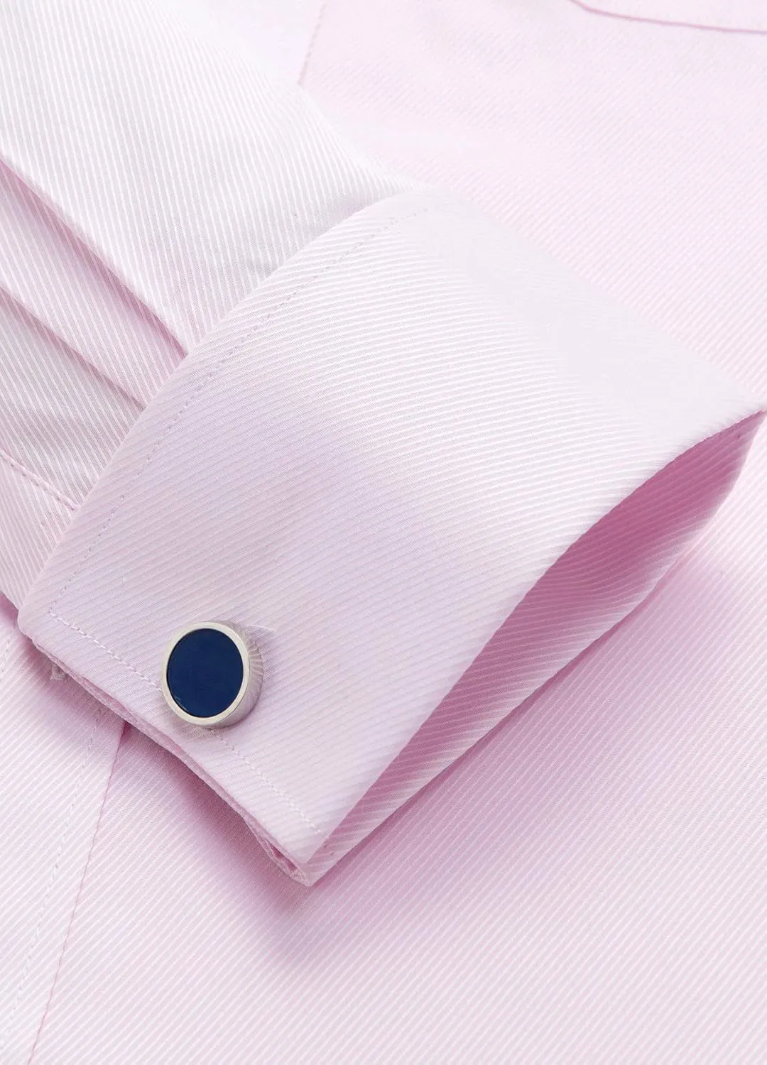 J.VER Men's French Cuff Dress Shirts Regular Fit Long Sleeve Spread Collar Metal Cufflink