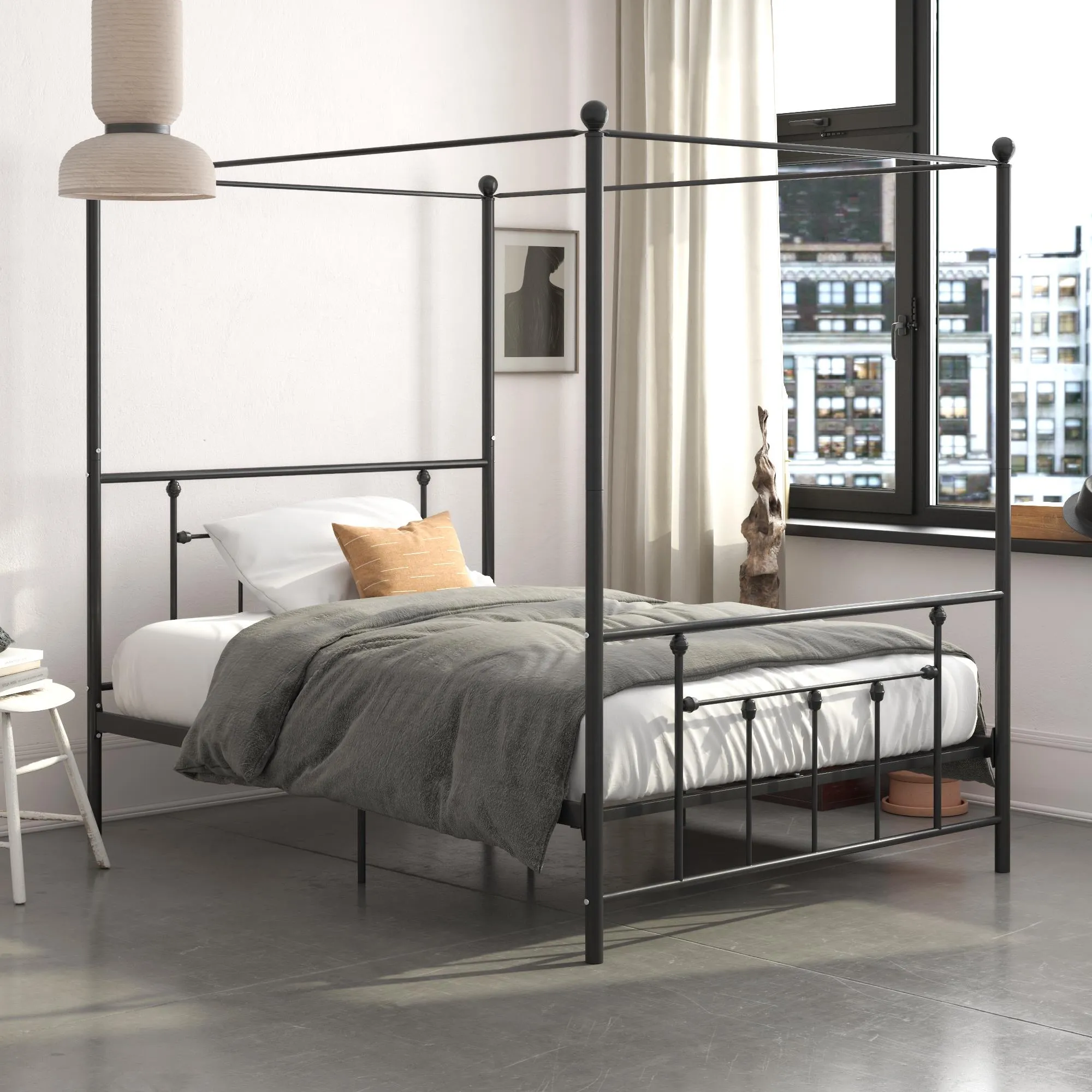 Manila Metal Canopy Bed Frame