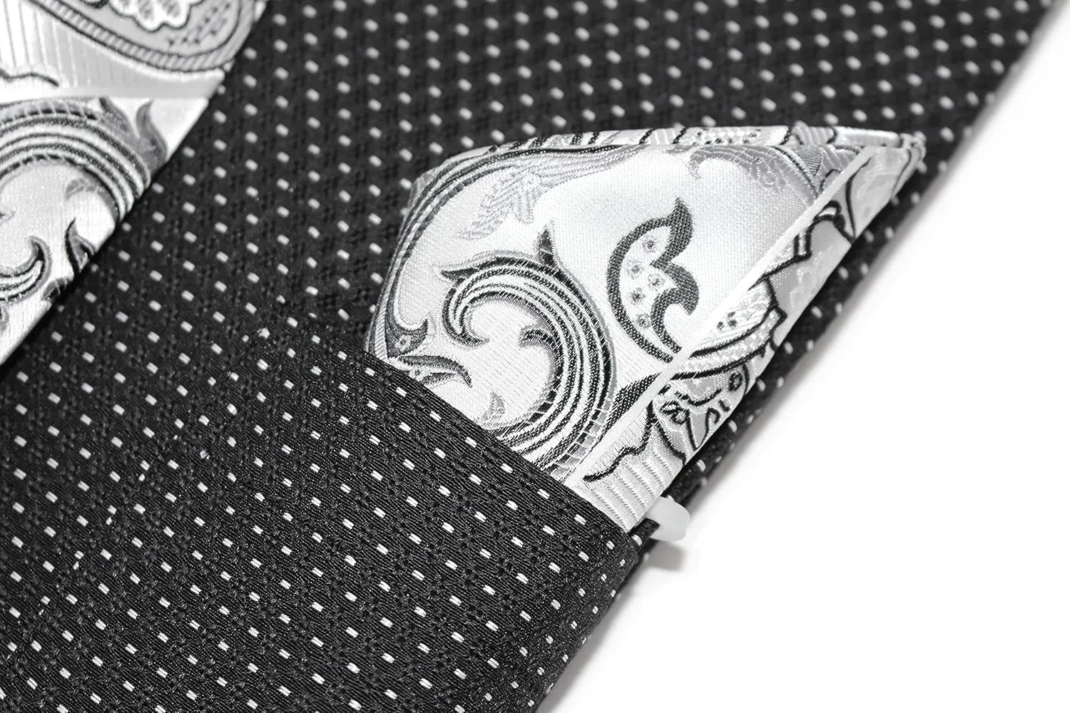 Men's Pin Dot Pattern Regular Fit French Cuffs Dress Shirts with Tie Hanky Cufflinks Combo