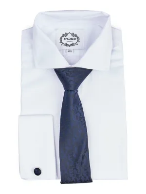 NAVY FLORAL PAISLEY NECK TIE SET