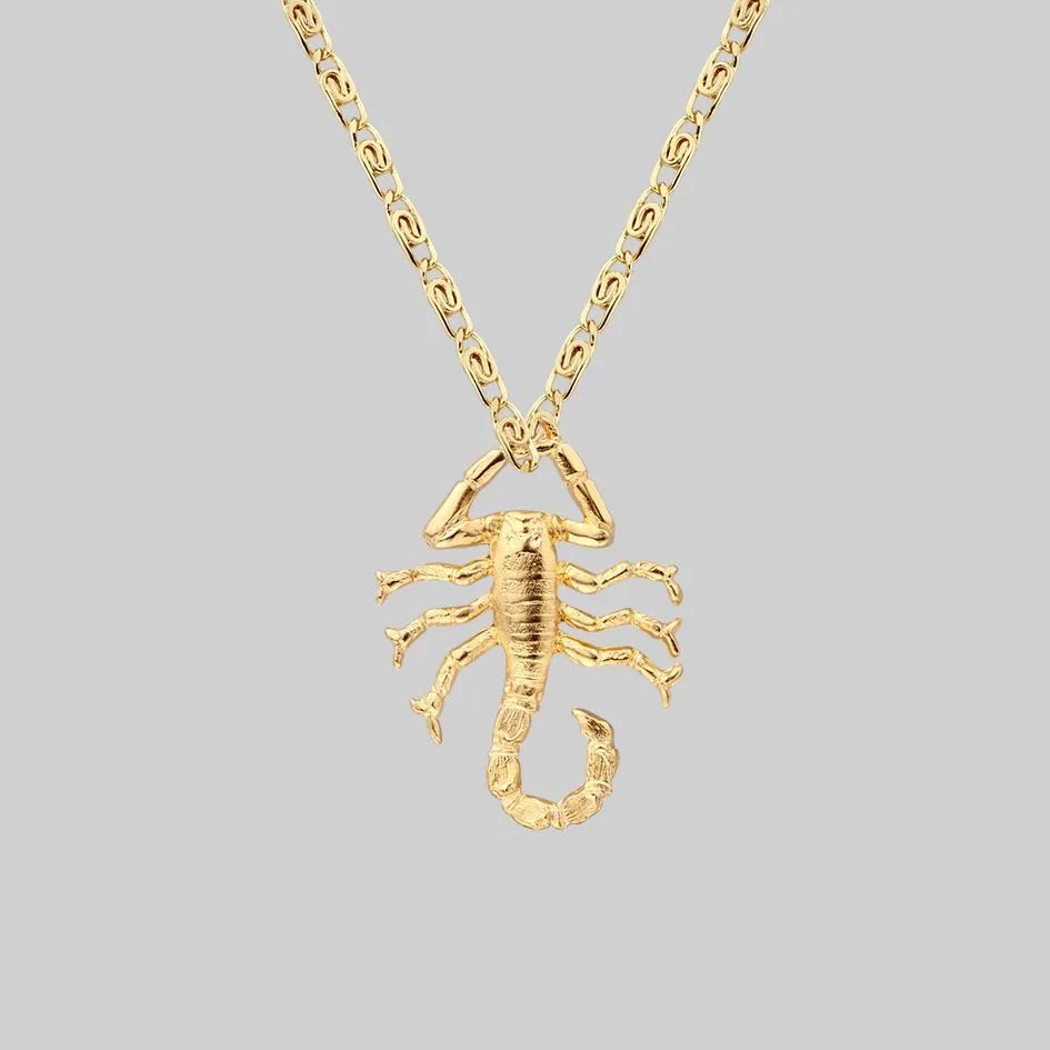 NOXIOUS. Scorpion Charm Necklace - Gold