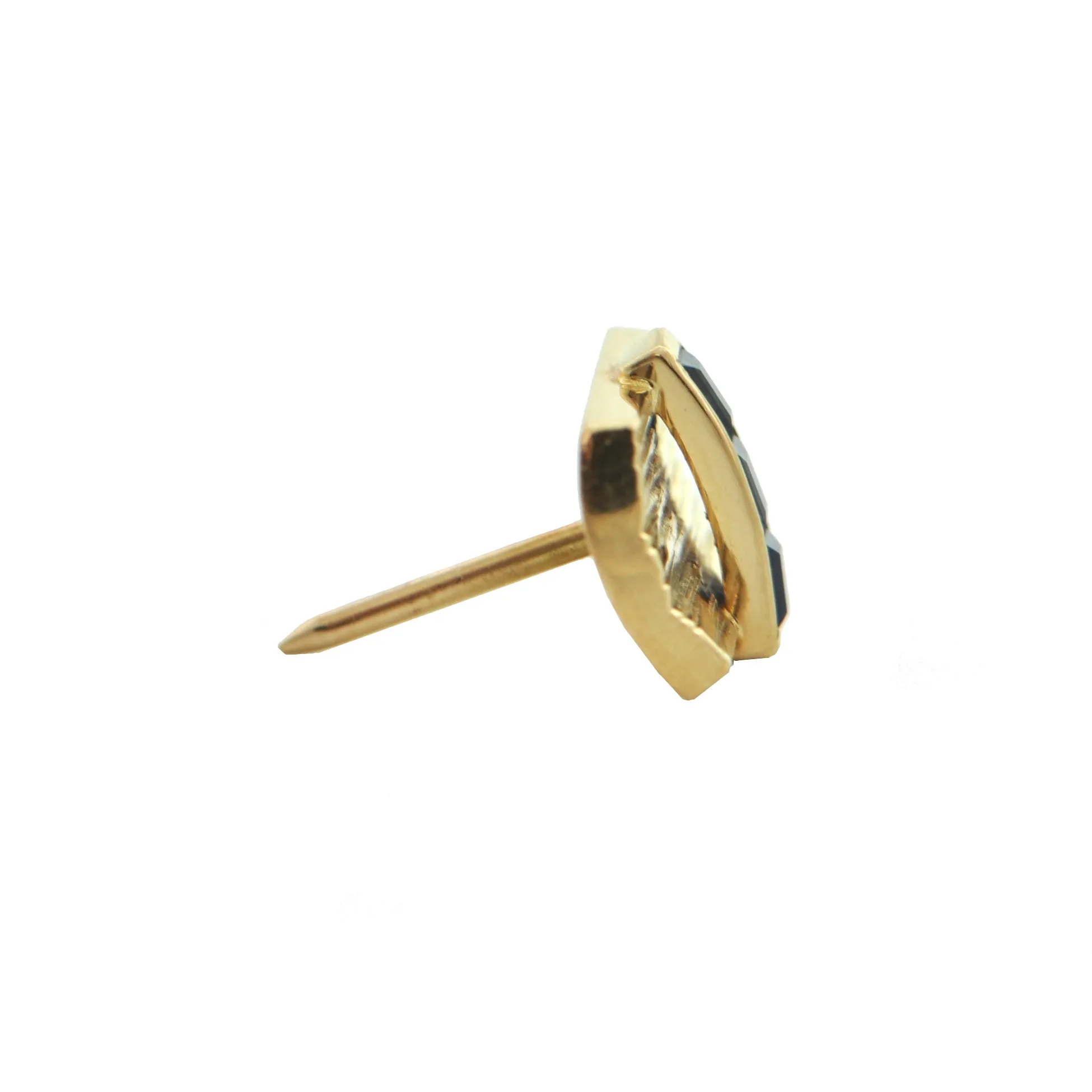 Paash Sapphire 18K Yellow Gold Tie Pin