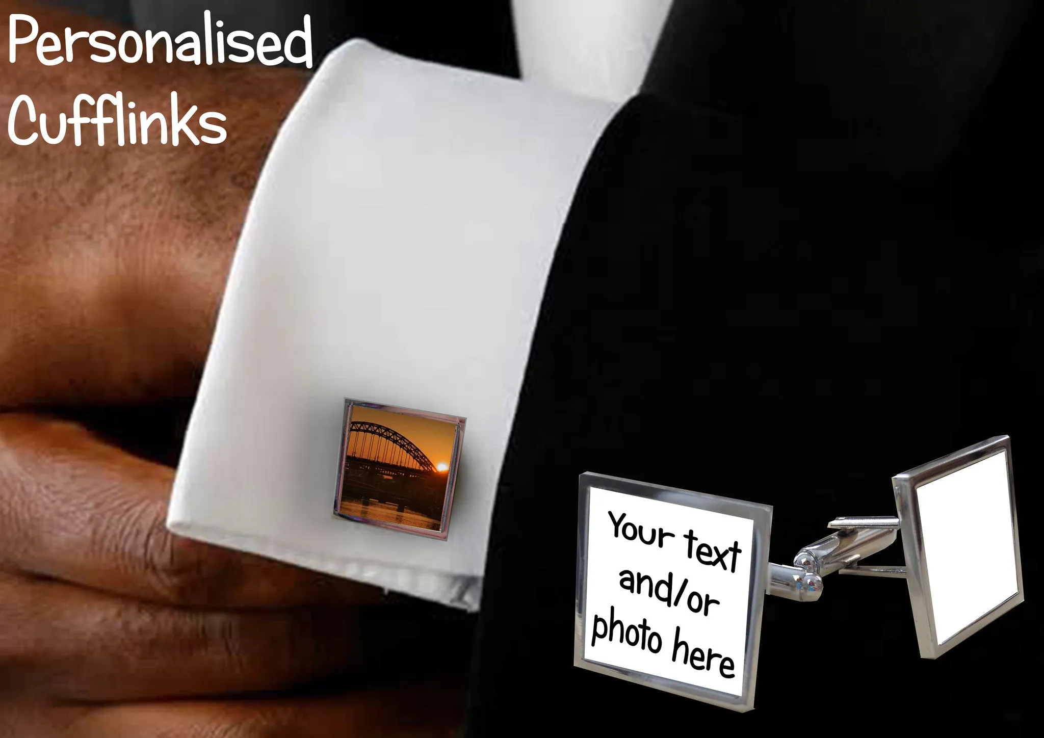 Personalised Square Cufflinks