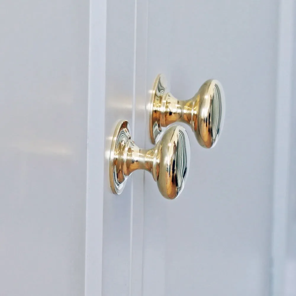 Polished Brass Cabinet Knob