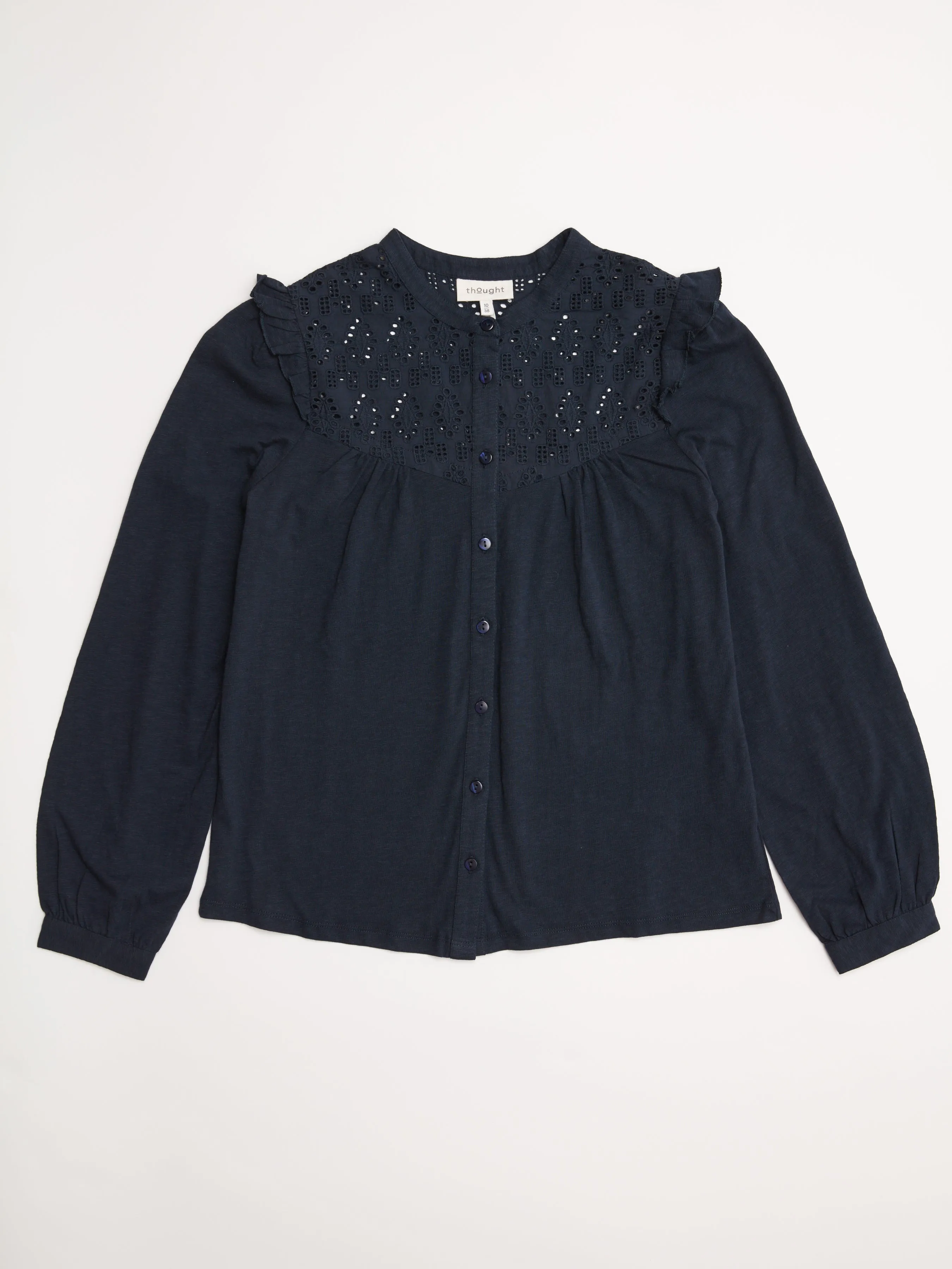 Pretty Embroidered Long Sleeve Blouse