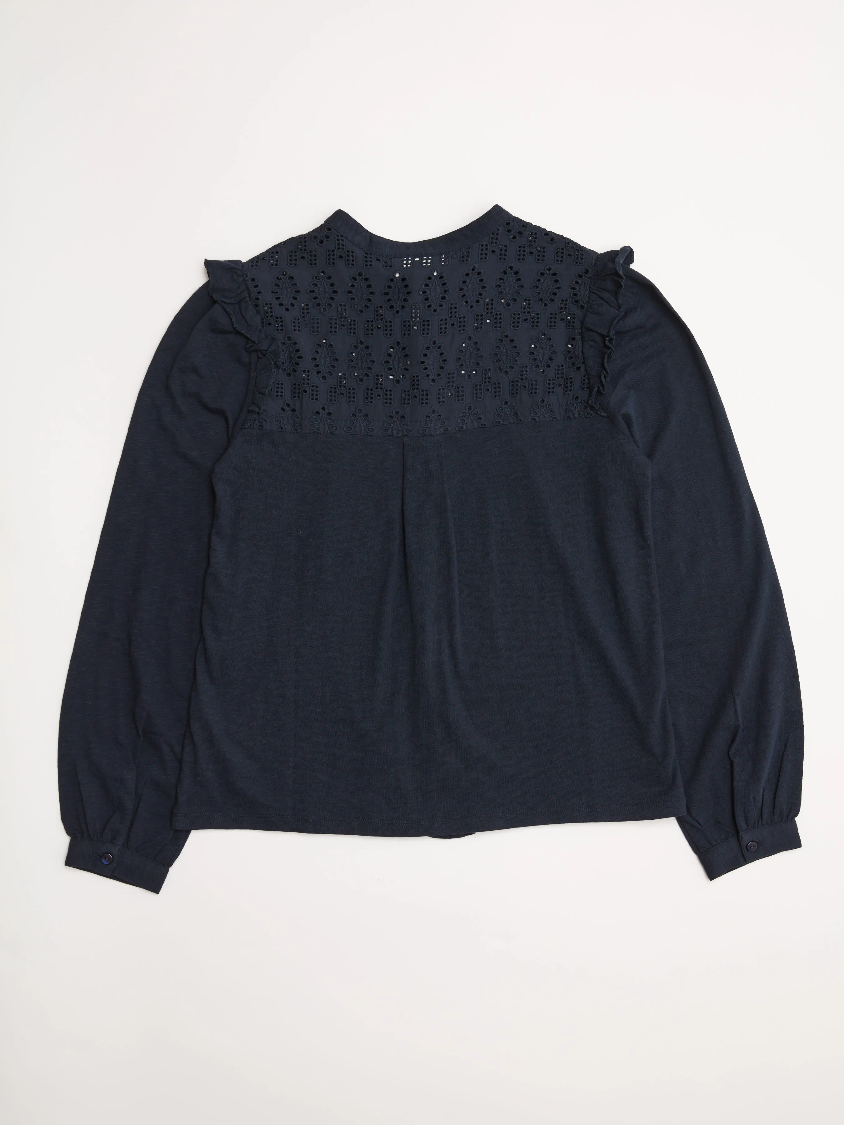 Pretty Embroidered Long Sleeve Blouse