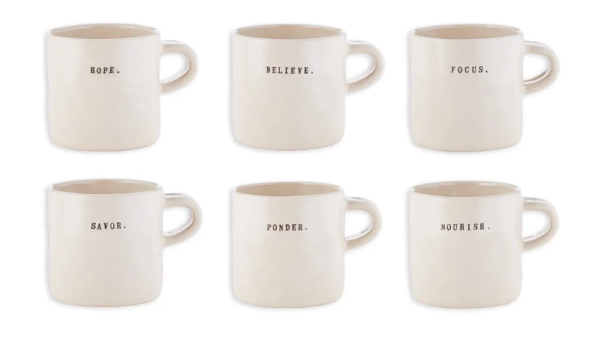 Rae Dunn Mugs 6 Styles