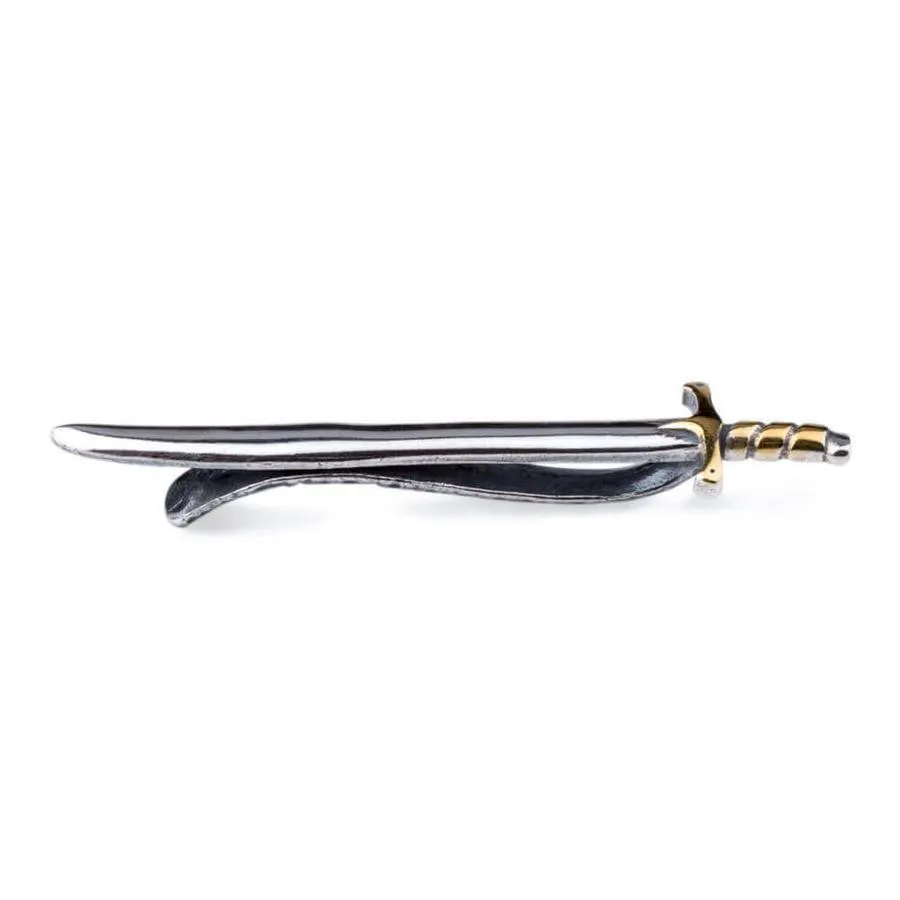 Resurrection Ertugrul Sword Model Silver Tie Clip