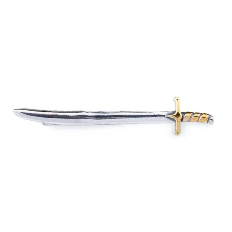 Resurrection Ertugrul Sword Model Silver Tie Clip