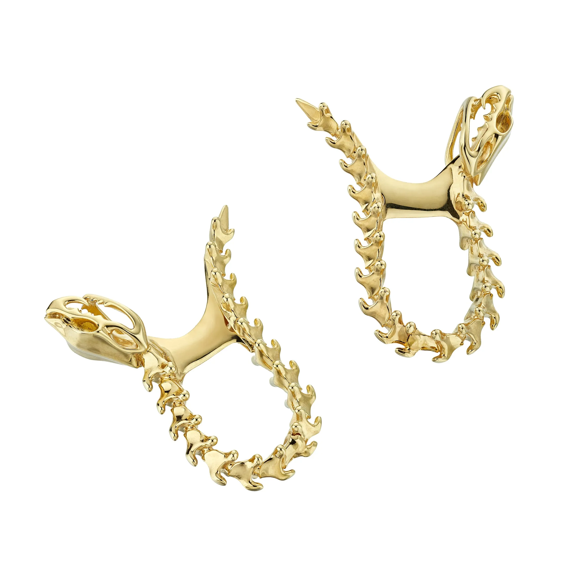 Serpent's Trace Cufflinks - Yellow Gold Vermeil