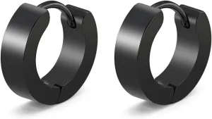 Stainless Steel Mens Womens Hoop Earrings Piercings Huggie Hypoallergenic