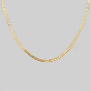 The Herringbone Chain - Gold