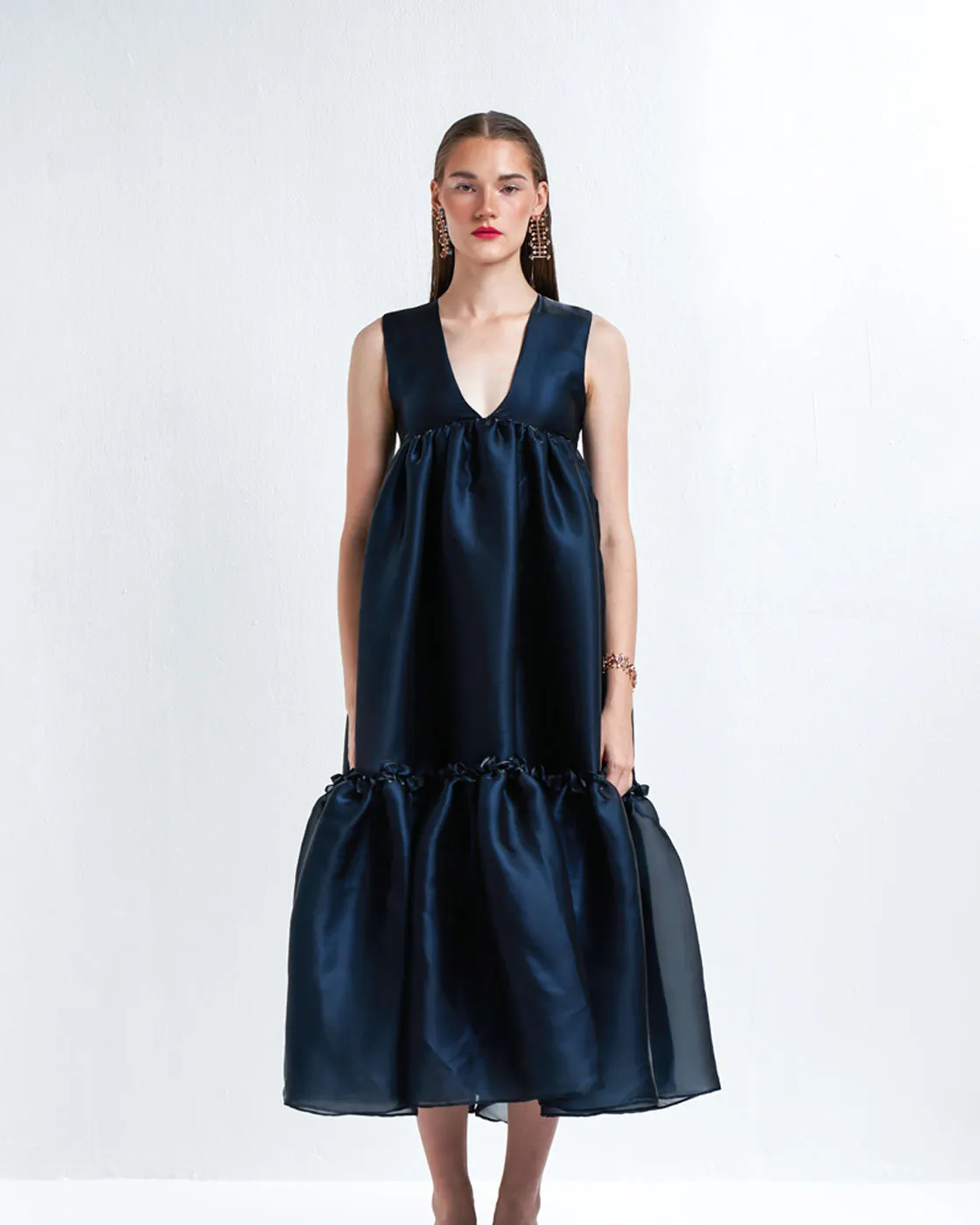 TRINITY LONG TIERED DRESS